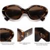 imageSOJOS Retro Polarized Large Oval Sunglasses Womens Mens Trendy UV400 Sun Glasses 80s 90s Shades SJ2365Brown