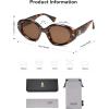 imageSOJOS Retro Polarized Large Oval Sunglasses Womens Mens Trendy UV400 Sun Glasses 80s 90s Shades SJ2365Brown