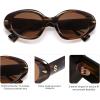 imageSOJOS Retro Polarized Large Oval Sunglasses Womens Mens Trendy UV400 Sun Glasses 80s 90s Shades SJ2365Multicolor