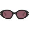imageSOJOS Retro Polarized Large Oval Sunglasses Womens Mens Trendy UV400 Sun Glasses 80s 90s Shades SJ2365Pink