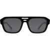 imageSOJOS Retro Small Square Polarized Aviator Sunglasses for Women Men Trendy Rectangle Teenager Sunnies SJ2271BlackGrey