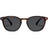 imageSOJOS Small Rounded Square Polarized Sunglasses for Women Men Vintage Style UV400 Lens SJ2637Amber TortoiseGrey