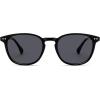 imageSOJOS Small Rounded Square Polarized Sunglasses for Women Men Vintage Style UV400 Lens SJ2637BlackGrey