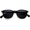 imageSOJOS Small Rounded Square Polarized Sunglasses for Women Men Vintage Style UV400 Lens SJ2637BlackGrey