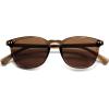 imageSOJOS Small Rounded Square Polarized Sunglasses for Women Men Vintage Style UV400 Lens SJ2637BrownBrown