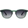 imageSOJOS Small Rounded Square Polarized Sunglasses for Women Men Vintage Style UV400 Lens SJ2637GreenGradient Grey