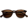 imageSOJOS Small Rounded Square Polarized Sunglasses for Women Men Vintage Style UV400 Lens SJ2637TortoiseBrown