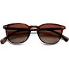 imageSOJOS Small Rounded Square Polarized Sunglasses for Women Men Vintage Style UV400 Lens SJ2637TortoiseGradient Brown