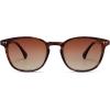 imageSOJOS Small Rounded Square Polarized Sunglasses for Women Men Vintage Style UV400 Lens SJ2637TortoiseGradient Brown
