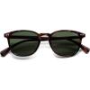 imageSOJOS Small Rounded Square Polarized Sunglasses for Women Men Vintage Style UV400 Lens SJ2637TortoiseGreen