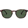 imageSOJOS Small Rounded Square Polarized Sunglasses for Women Men Vintage Style UV400 Lens SJ2637TortoiseGreen