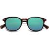 imageSOJOS Small Rounded Square Polarized Sunglasses for Women Men Vintage Style UV400 Lens SJ2637TortoiseGreenish Blue