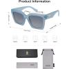 imageSOJOS Trendy Square Polarized Sunglasses for Womens MensRetro Plastic Frame Shades Designer Inspired Sun Glasses SJ2306Blue