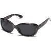 imageSOJOS Vintage Square Sunglasses for Women Polarized UV Protection Havana Frame SJ2111Black TortoiseGrey