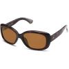 imageSOJOS Vintage Square Sunglasses for Women Polarized UV Protection Havana Frame SJ2111C10tortoiseBrown