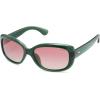 imageSOJOS Vintage Square Sunglasses for Women Polarized UV Protection Havana Frame SJ2111C12green Frame With Pink Grading Lens