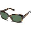 imageSOJOS Vintage Square Sunglasses for Women Polarized UV Protection Havana Frame SJ2111Green TortoiseGreen