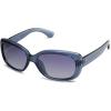 imageSOJOS Vintage Square Sunglasses for Women Polarized UV Protection Havana Frame SJ2111Transparent Blue