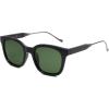 imageSOJOS Classic Square Polarized Sunglasses Womens Mens Retro Trendy UV400 Sunnies SJ2050BlackDark Green