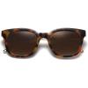 imageSOJOS Classic Square Polarized Sunglasses Womens Mens Retro Trendy UV400 Sunnies SJ2050Brown TortoiseBrown