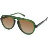 imageSOJOS Retro Aviator Sunglasses Womens Mens Vintage Plastic Frame Shades Lentes De Sol Para Mujer SJ2255GreenBrown