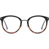 imageSOJOS Retro Round TR90 Blue Light Reading Glasses Womens Mens Readers Computer Glasses Eyewear Frame SJ9001C6 Blacktortoise Frame