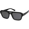 imageSOJOS Retro Small Square Polarized Aviator Sunglasses for Women Men Trendy Rectangle Teenager Sunnies SJ2271BlackGrey