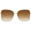 imageSOJOS Trendy Square Oversized Sunglasses Womens Mens UV400 Big Large Designer Shades SJ1082GoldBrown