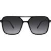 imageSOJOS Trendy Vintage Aviator Square Sunglasses For Womens Mens Retro 70s UV400 Women Sun Glasses SJ2327BlackGrey Grading