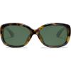 imageSOJOS Vintage Square Sunglasses for Women Polarized UV Protection Havana Frame SJ2111Green TortoiseGreen