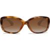 imageSOJOS Vintage Square Sunglasses for Women Polarized UV Protection Havana Frame SJ2111TortoiseGradient Brown