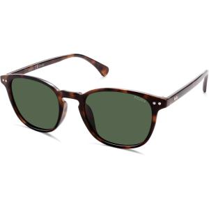 imageSOJOS Small Rounded Square Polarized Sunglasses for Women Men Vintage Style UV400 Lens SJ2637TortoiseGreen