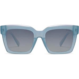 imageSOJOS Trendy Square Polarized Sunglasses for Womens MensRetro Plastic Frame Shades Designer Inspired Sun Glasses SJ2306Blue