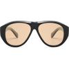 imageSOJOS Retro Oversized Polarized Aviator Sunglasses for Women Men Vintage 70s Style UV Protection Sunnies SJ2328BlackLight Brown