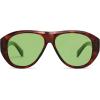 imageSOJOS Retro Oversized Polarized Aviator Sunglasses for Women Men Vintage 70s Style UV Protection Sunnies SJ2328Brown PatternGreen