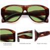 imageSOJOS Retro Oversized Polarized Aviator Sunglasses for Women Men Vintage 70s Style UV Protection Sunnies SJ2328Brown PatternGreen