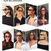 imageSOJOS Trendy Square Polarized Sunglasses for Women Men Retro Vintage Womens Mens Rectangle Shades SJ2345Brown TortoiseGrey