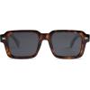 imageSOJOS Trendy Square Polarized Sunglasses for Women Men Retro Vintage Womens Mens Rectangle Shades SJ2345Brown TortoiseGrey