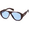 imageSOJOS Retro Oversized Polarized Aviator Sunglasses for Women Men Vintage 70s Style UV Protection Sunnies SJ2328Antique BrownAntique Blue