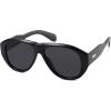 imageSOJOS Retro Oversized Polarized Aviator Sunglasses for Women Men Vintage 70s Style UV Protection Sunnies SJ2328BlackGrey
