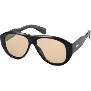 imageSOJOS Retro Oversized Polarized Aviator Sunglasses for Women Men Vintage 70s Style UV Protection Sunnies SJ2328BlackLight Brown