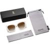 imageSOJOS Large Oversized Polarized Sunglasses for Women Big Designer Womens Trendy Square Shades SJ2205WhiteLight Brown