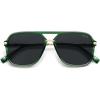 imageSOJOS Sunglasses for Women ampamp Men Square Retro Polarized Lens Trendy Aviator 90s ShadesGreenGrey