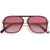 imageSOJOS Sunglasses for Women ampamp Men Square Retro Polarized Lens Trendy Aviator 90s ShadesRedRed
