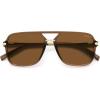 imageSOJOS Sunglasses for Women ampamp Men Square Retro Polarized Lens Trendy Aviator 90s ShadesTransparent Brown FrameBrown Lens