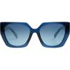 imageSOJOS Large Oversized Polarized Sunglasses for Women Big Designer Womens Trendy Square Shades SJ2205Dark BlueBlue