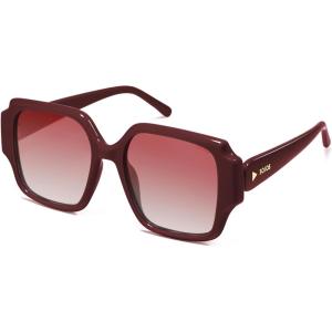 imageSOJOS Big Retro Square Polarized Sunglasses Womens Mens 70s 80s Vintage Oversized Sunnies SJ2359RedGradient Red