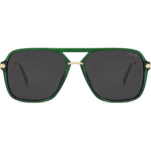 imageSOJOS Sunglasses for Women ampamp Men Square Retro Polarized Lens Trendy Aviator 90s ShadesGreenGrey
