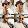 imageSOJOS Small Round Polarized Sunglasses for Women Men Retro Sun Glasses Vintage Shades UV400 Protection SJ1243Shiny Gold  Brown Lens