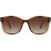 imageSOJOS Classic Square Polarized Sunglasses for Women Oversized Trendy Retro UV Protection Shade SJ2640Brown Tortoise Frame Brown Grading Lens